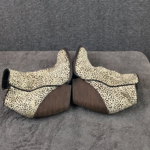 Very Volatile Feverdream Chocolate Chip Pony Hair Spotted Booties Sz 6.5 - Picture 3 of 12